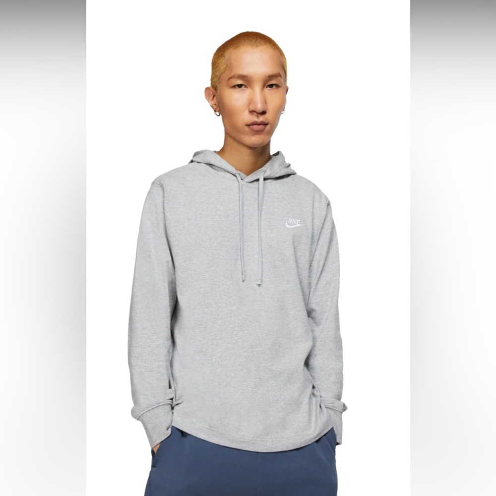 NIKE SPORTSWEAR CLUB MEN'S JERSEY PULLOVER HOODIE